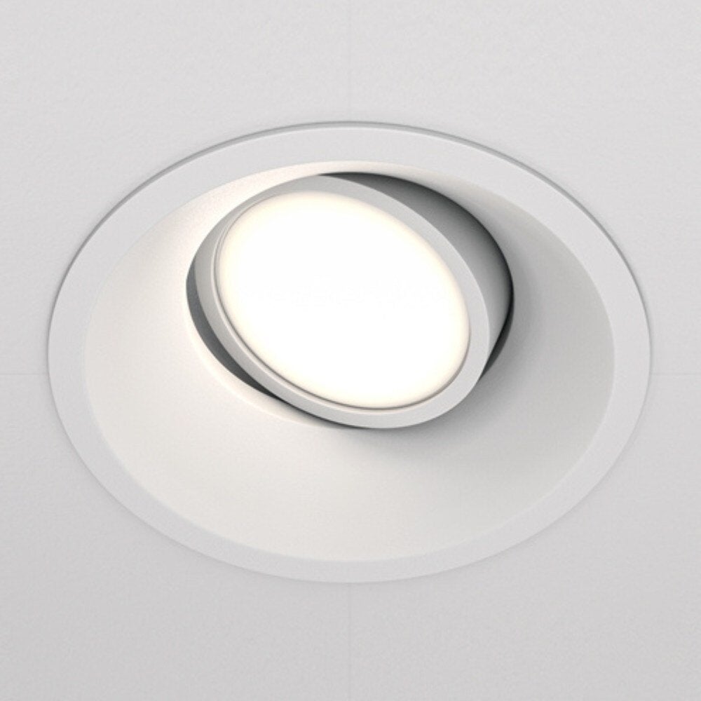 Dot inbouwplafondlamp in wit, GU10, rond, 93mm, IP20