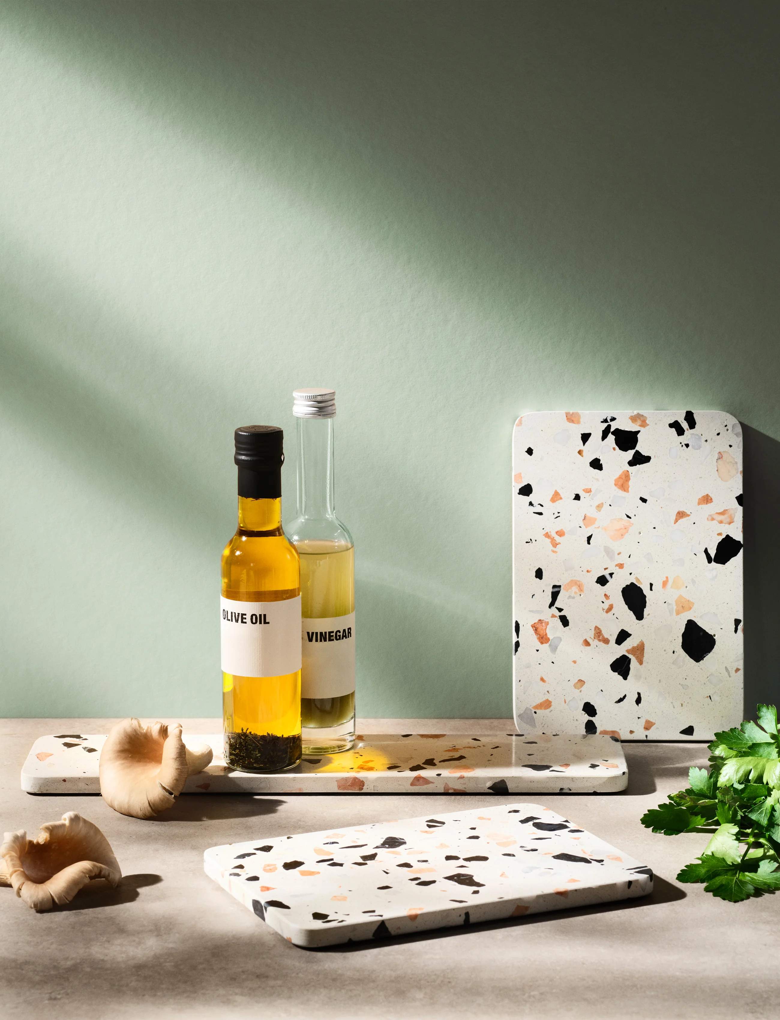 RIG-TIG  SERVE-IT serveringsfad, L - White Terrazzo