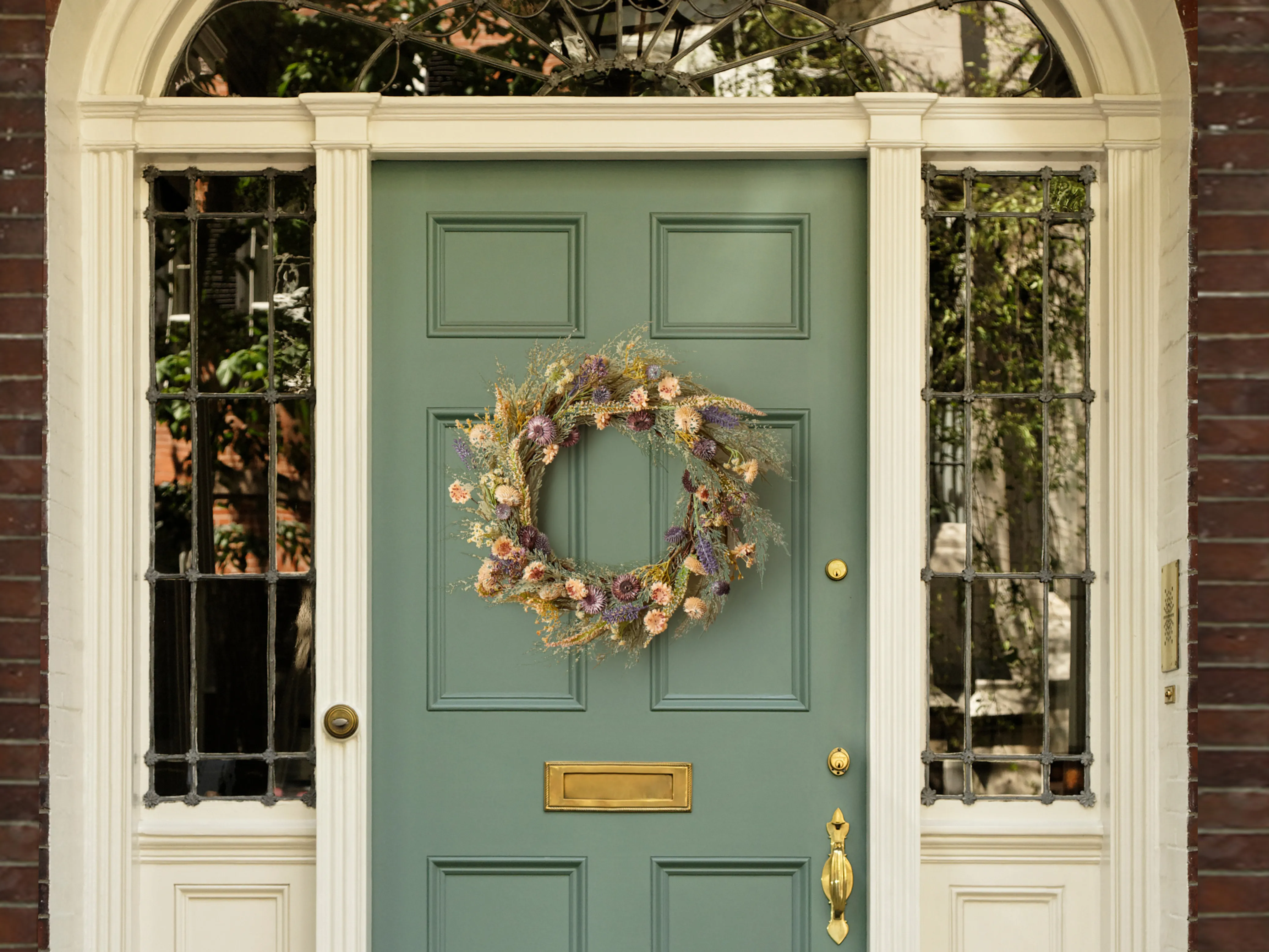 Decoratieve krans CAMRUN 45 cm Groen