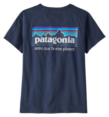 T-Shirt Femme Patagonia P-6 Mission Organic Bleu