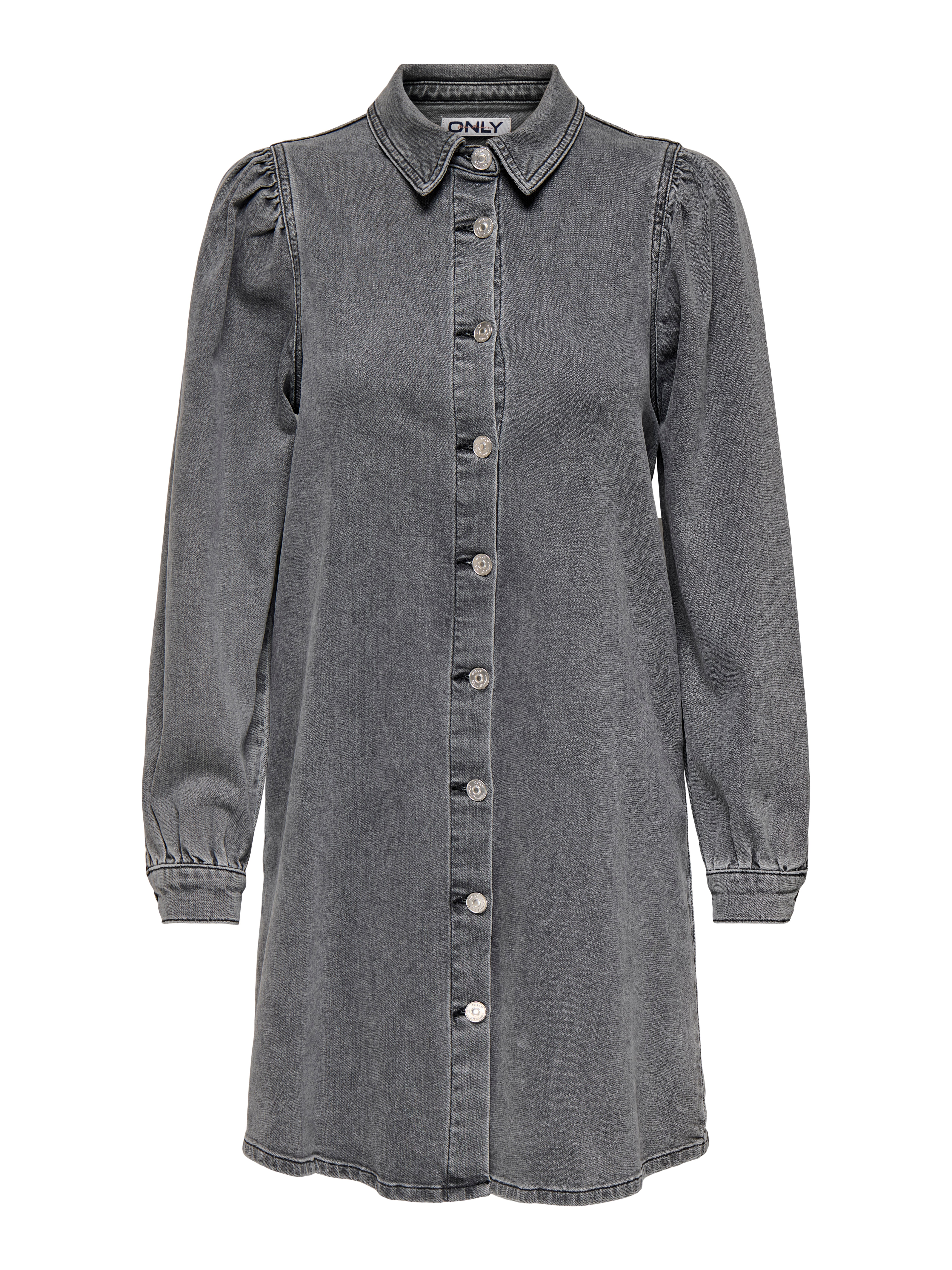 ONLALMA Kurzes Kleid Medium Grey Denim