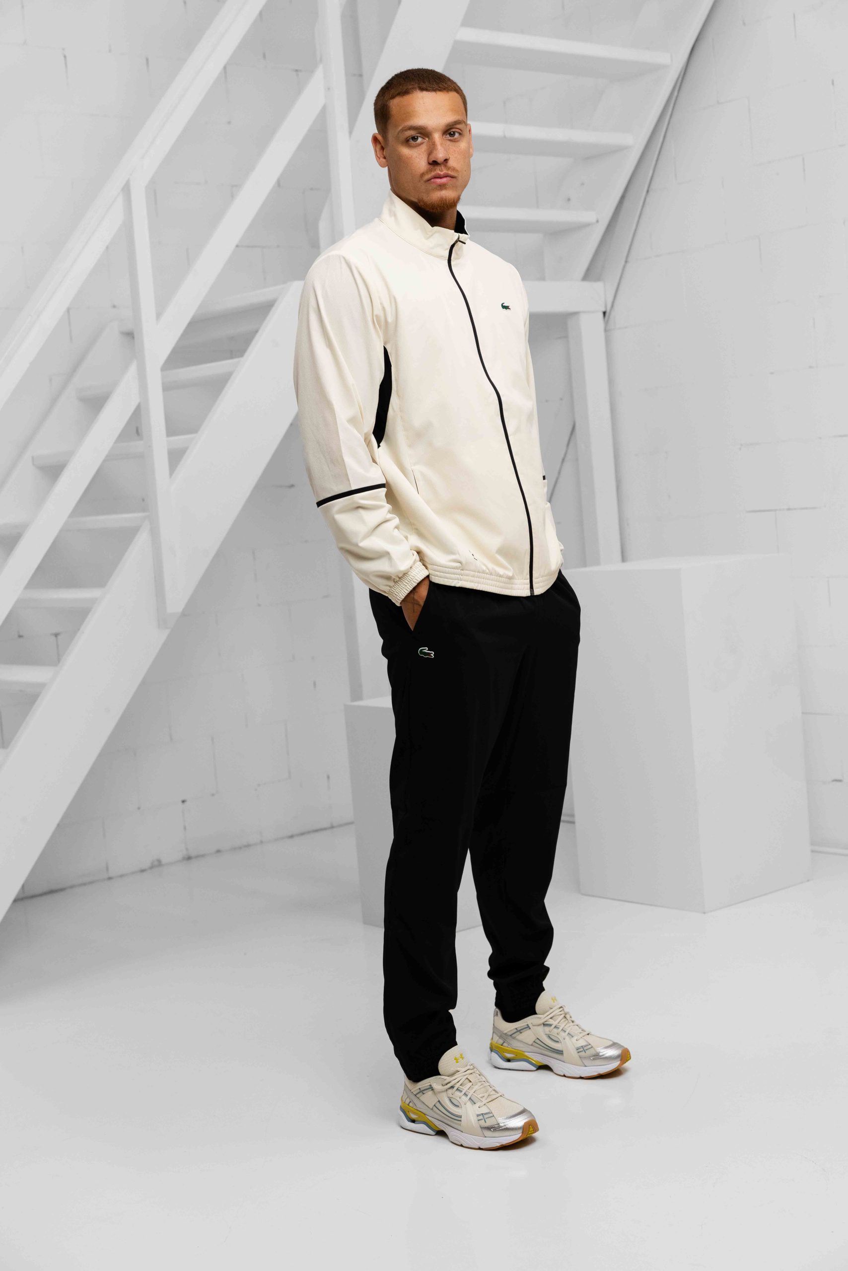 Lacoste Tennis x Daniil Medvedev Trainingspak Heren Beige