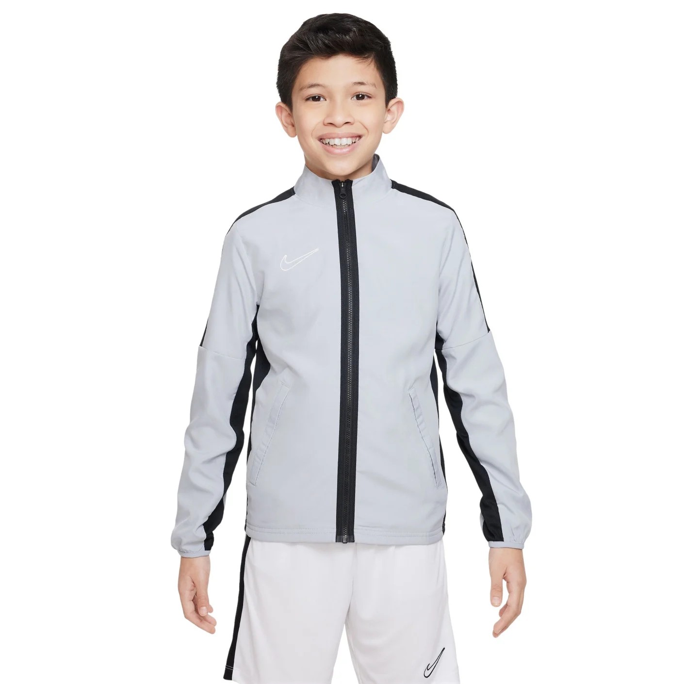 Nike Dri-FIT Academy 23 Full-Zip Trainingspak Woven Kids Grijs Zwart Wit