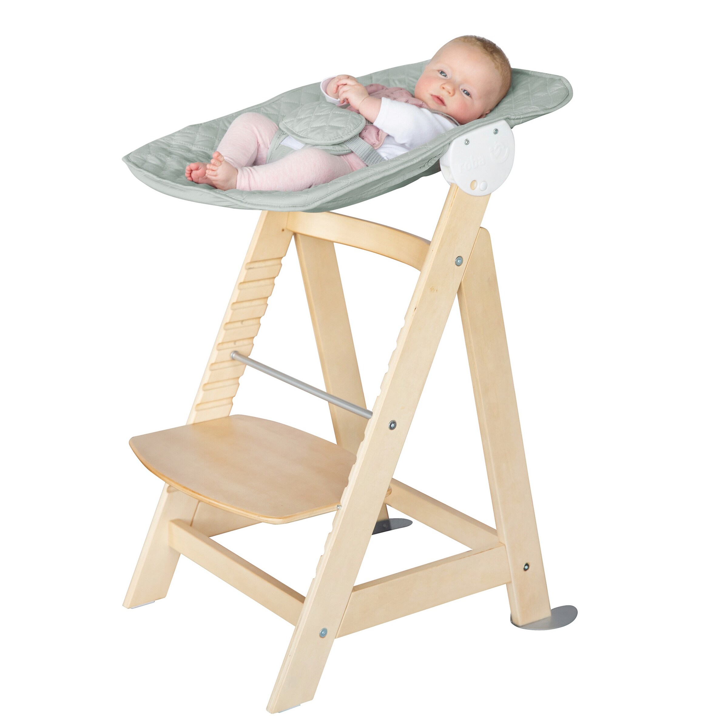 roba Treppenhochstuhl, Set 2in1 roba Style Frosty green Born Up