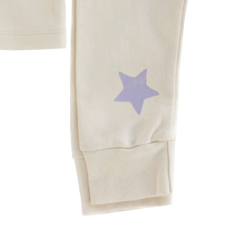 Pyjama Sternen Lila