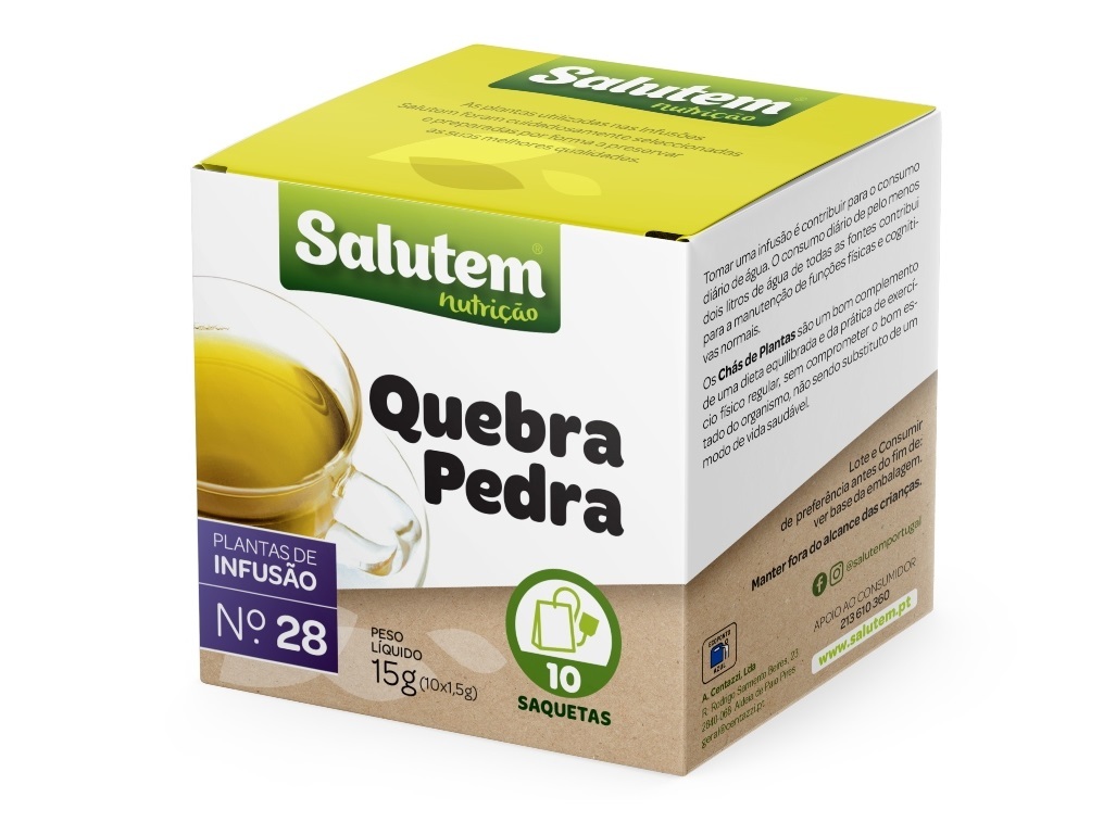 CHÁ SALUTEM INFUSÃO Nº28 QUEBRA-PEDRA 10 SAQUETAS
