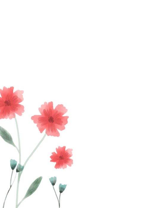 Greetz | Huwelijkskaart | Bloemen | Met fotos