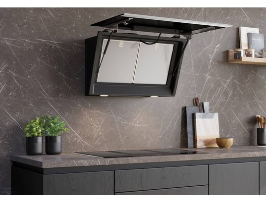 SIEMENS - Hotte decorative murale LC91KLT60, IQ700, 1007 m3/h, Finition verre