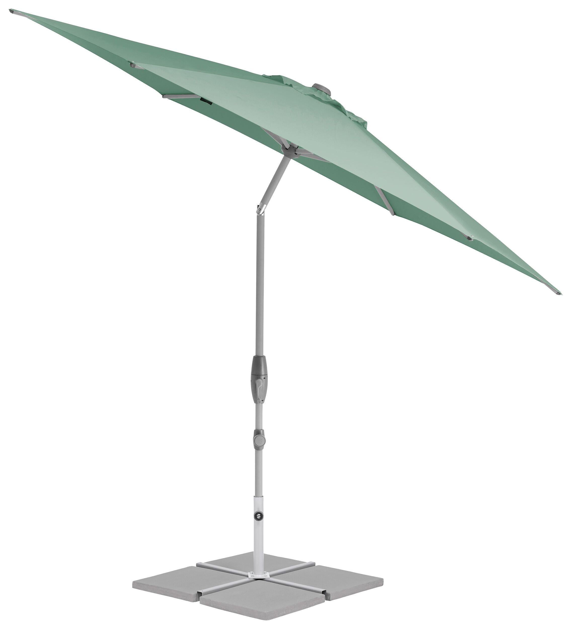 Suncomfort by Glatz SHELL TURN Sonnenschirm - Grün / H: 266.0 cm