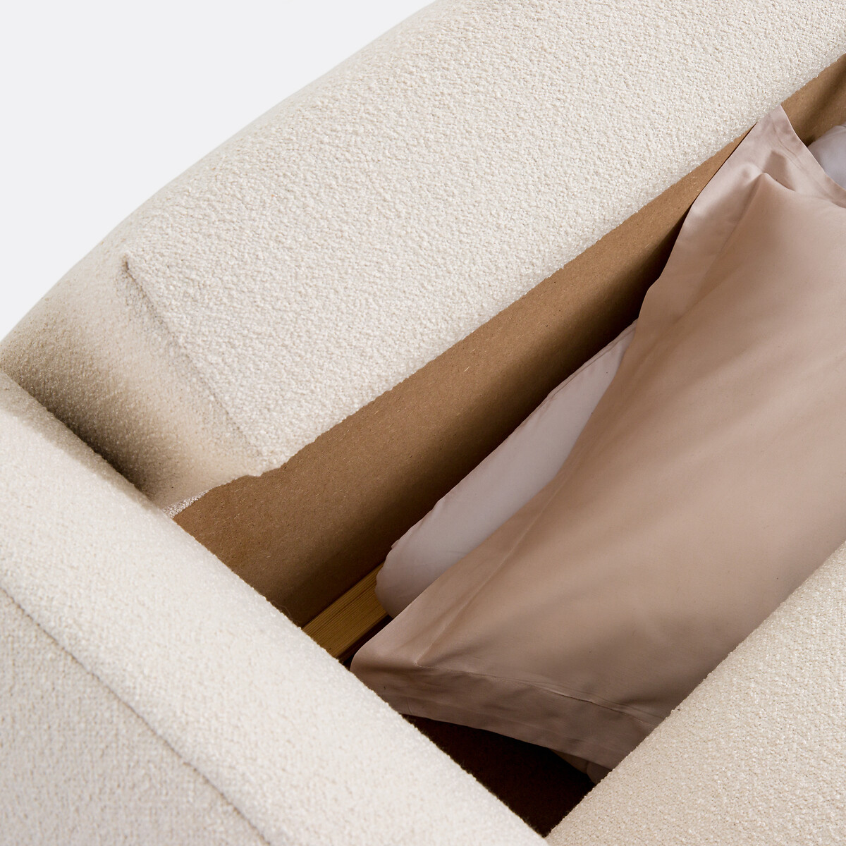 LA REDOUTE INTERIEURS<br>Sofá-cama de 3 lugares em tecido atoalhado fino, Edith