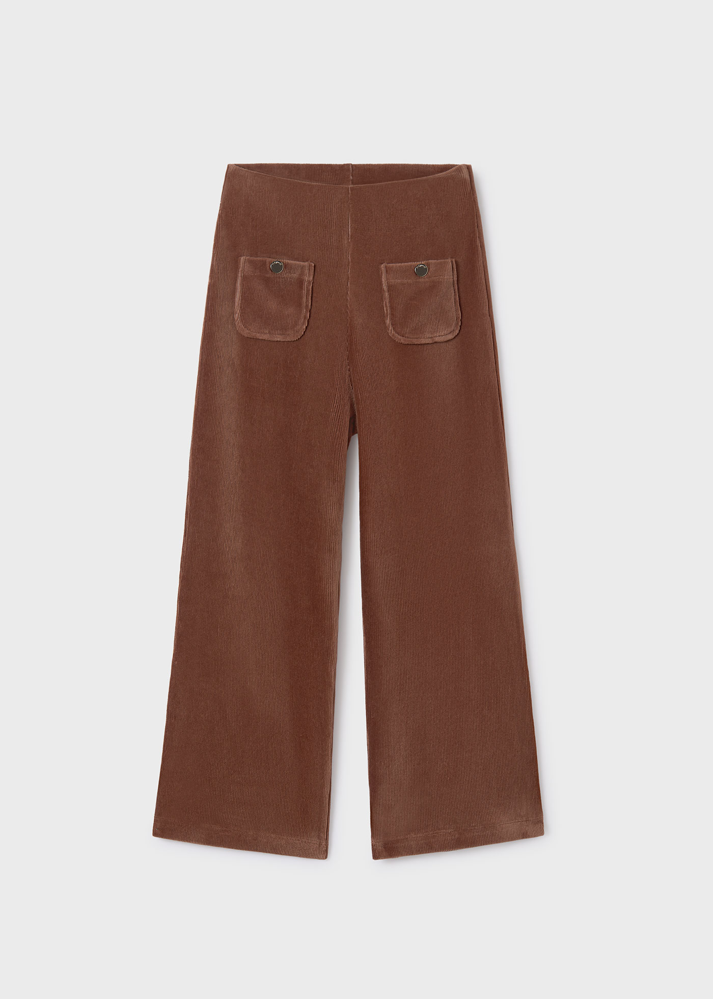 Calças culote de veludo cotelê para meninas