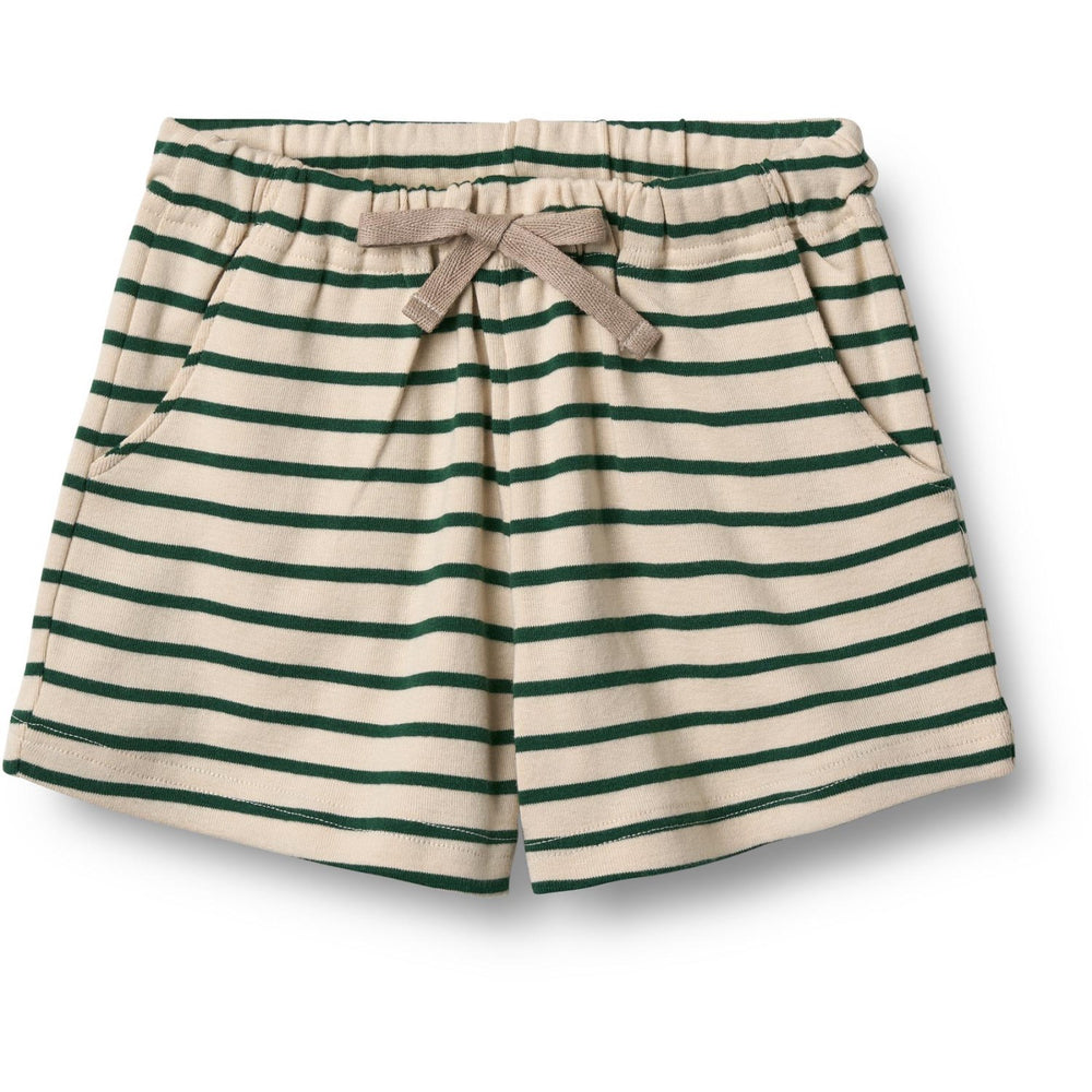 Køb Wheat Green Stripe Jersey Shorts Kalle