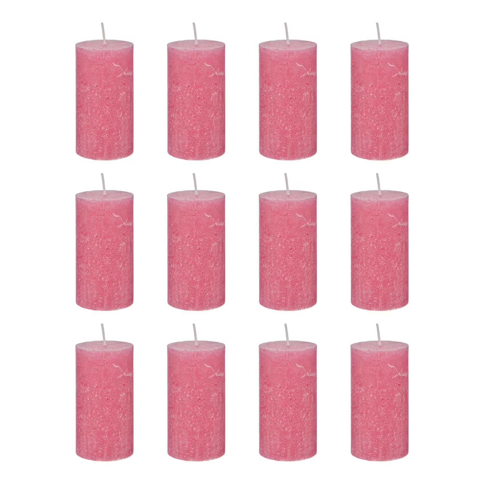 RUSTIC Stumpenkerze 12er-Set