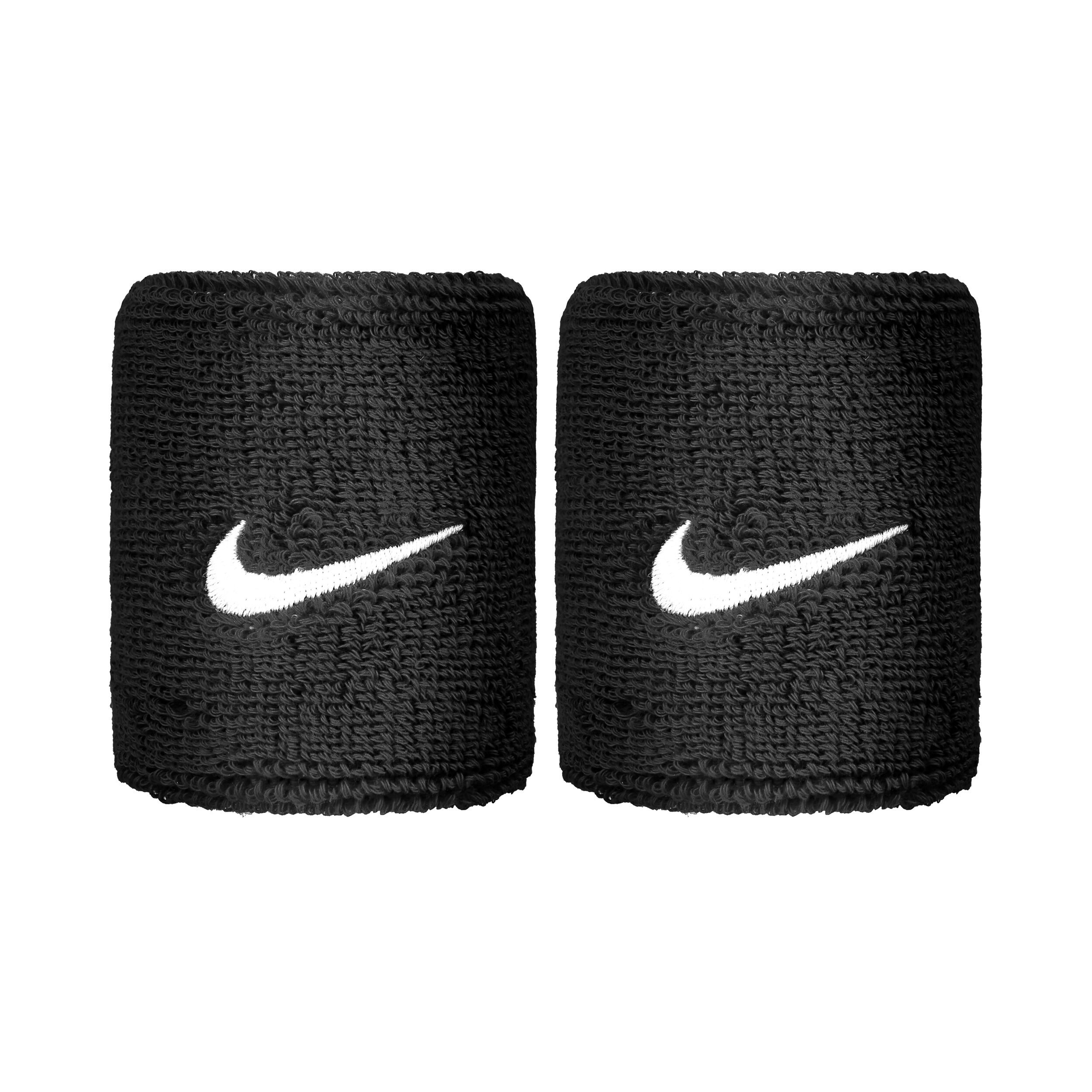 Nike Swoosh Poignet Pack De 2 Unités - Noir , Blanc
