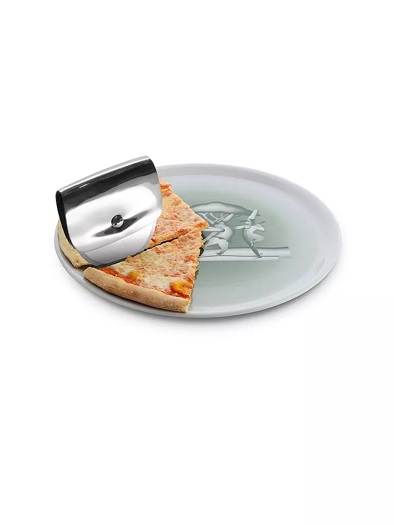 ALESSI Pizzaroller Tajo  silber