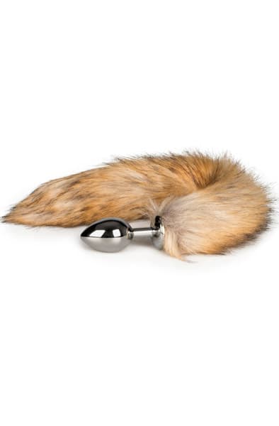 Fox Tail Plug No. 2 Silver Analplugg med hale