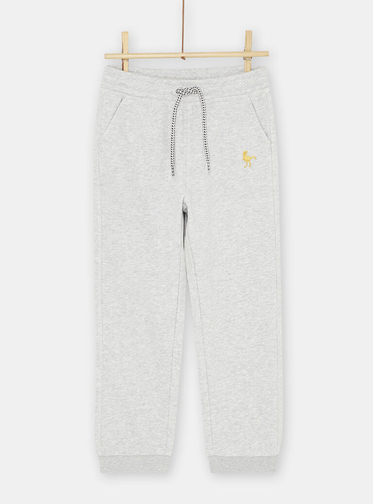 Jogging gris chiné garçon