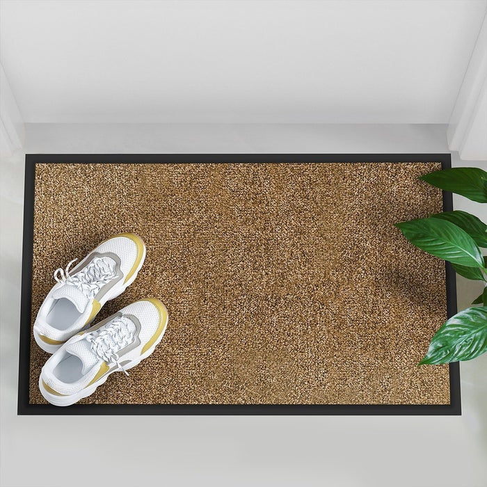 Deurmat Rijn - Unicolor - Vuilvangmat voor binnen & buiten - Beige / 90 x 120 cm