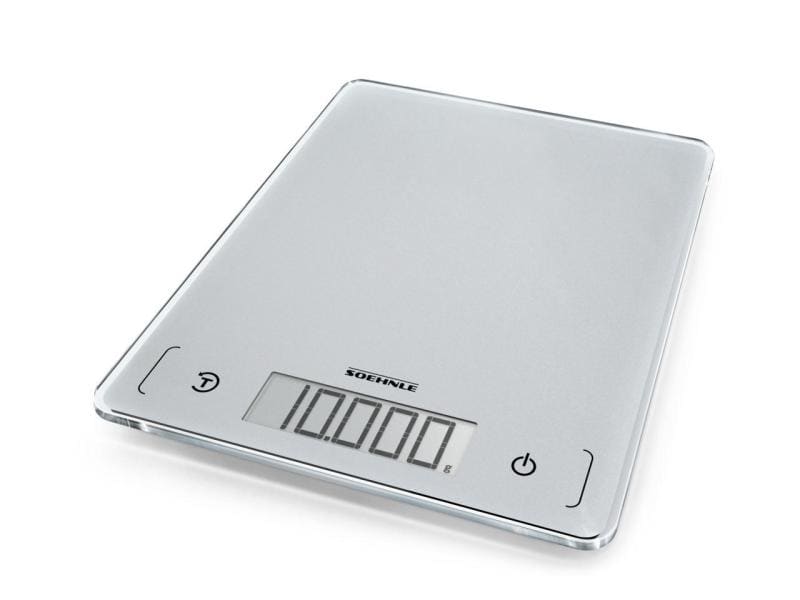 Soehnle Küchenwaage Page Comfort 300 Slim Grau Flache Küchenwaage