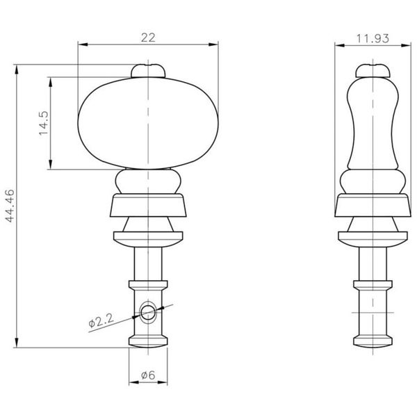 Grover 2B Champion Ukulele Pegs