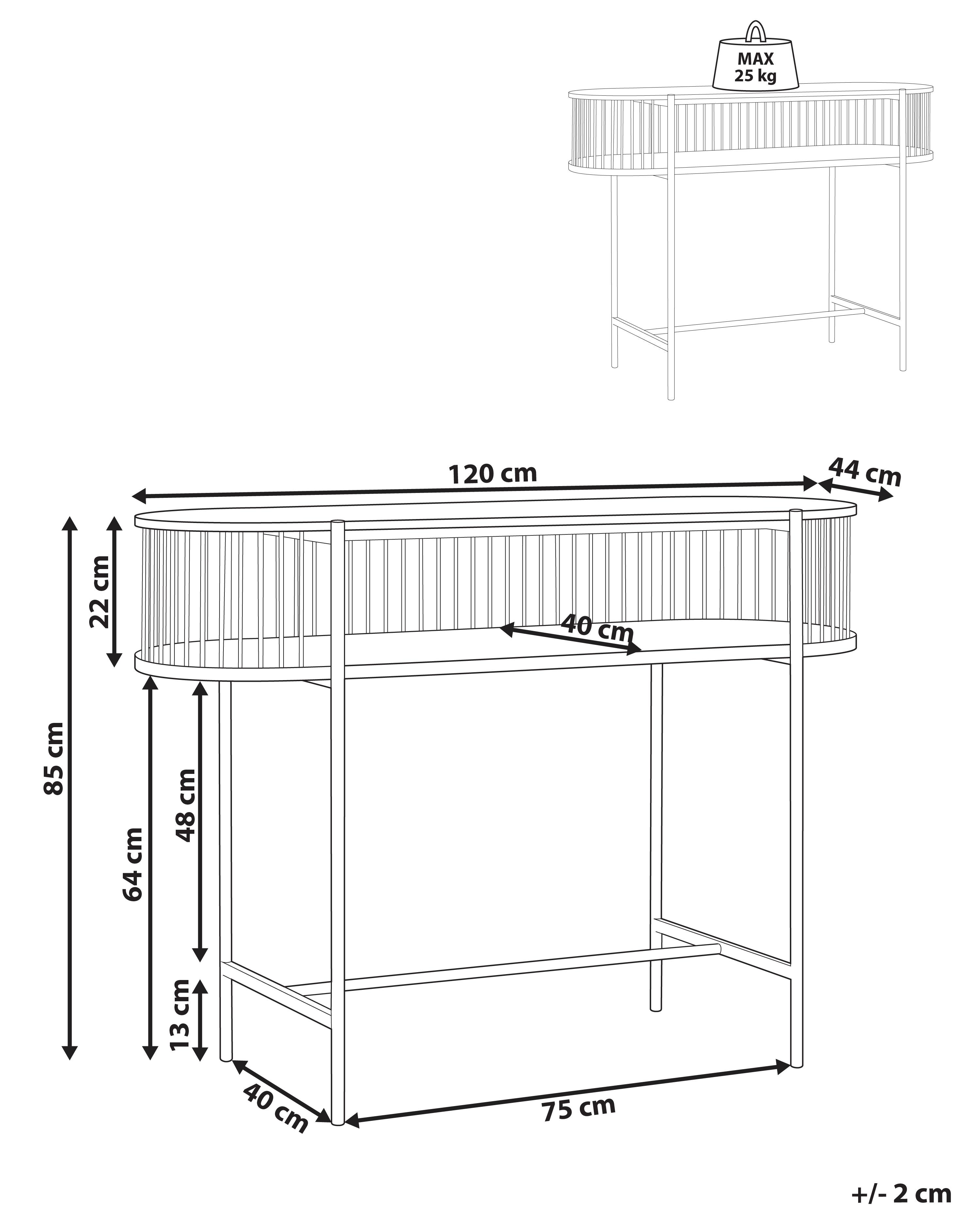Sidetable BIRSON Zwart