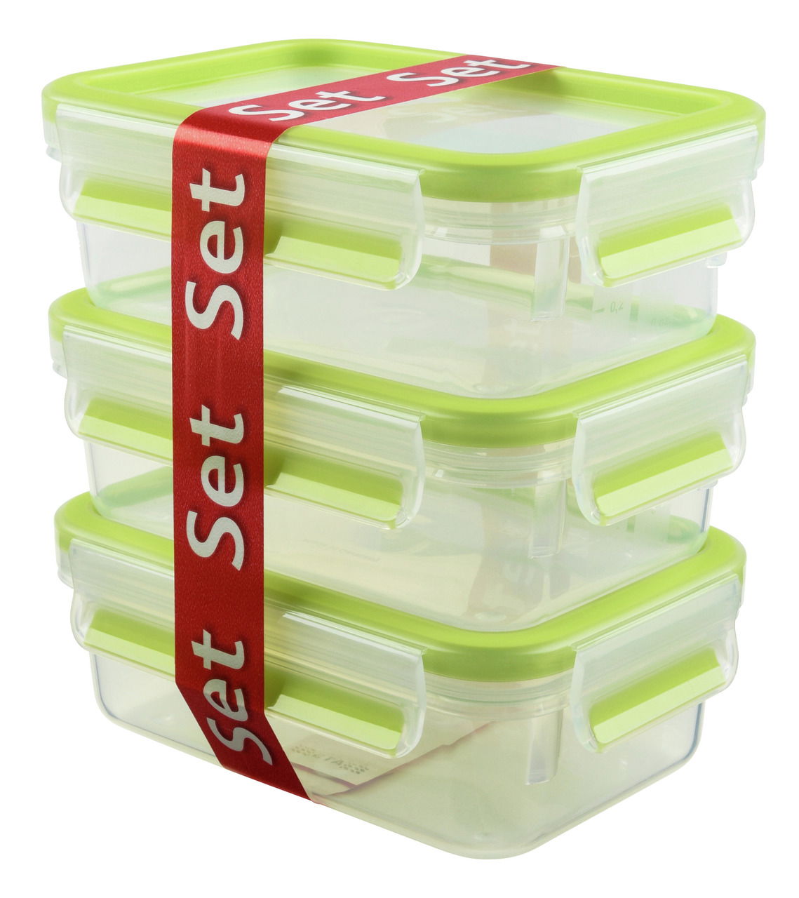 Emsa Vorratsdosen 3er-Set 0,55l CLIP & CLOSE