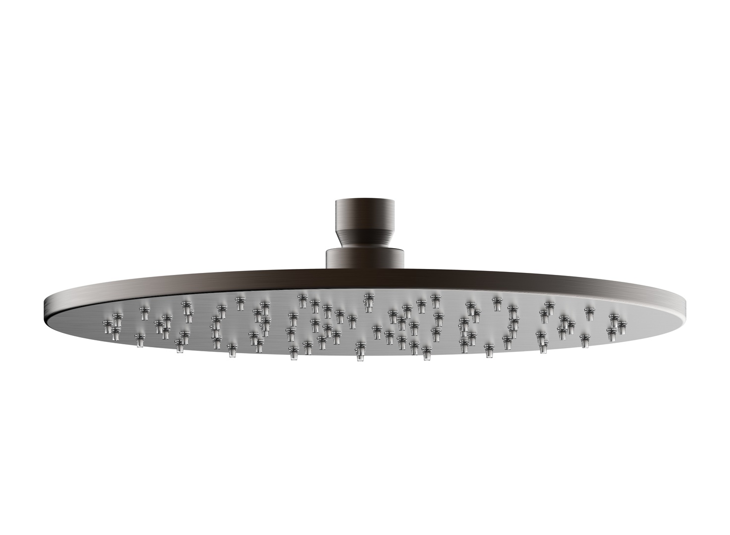 Plieger Monza hoofddouche 25cm geborsteld gunmetal