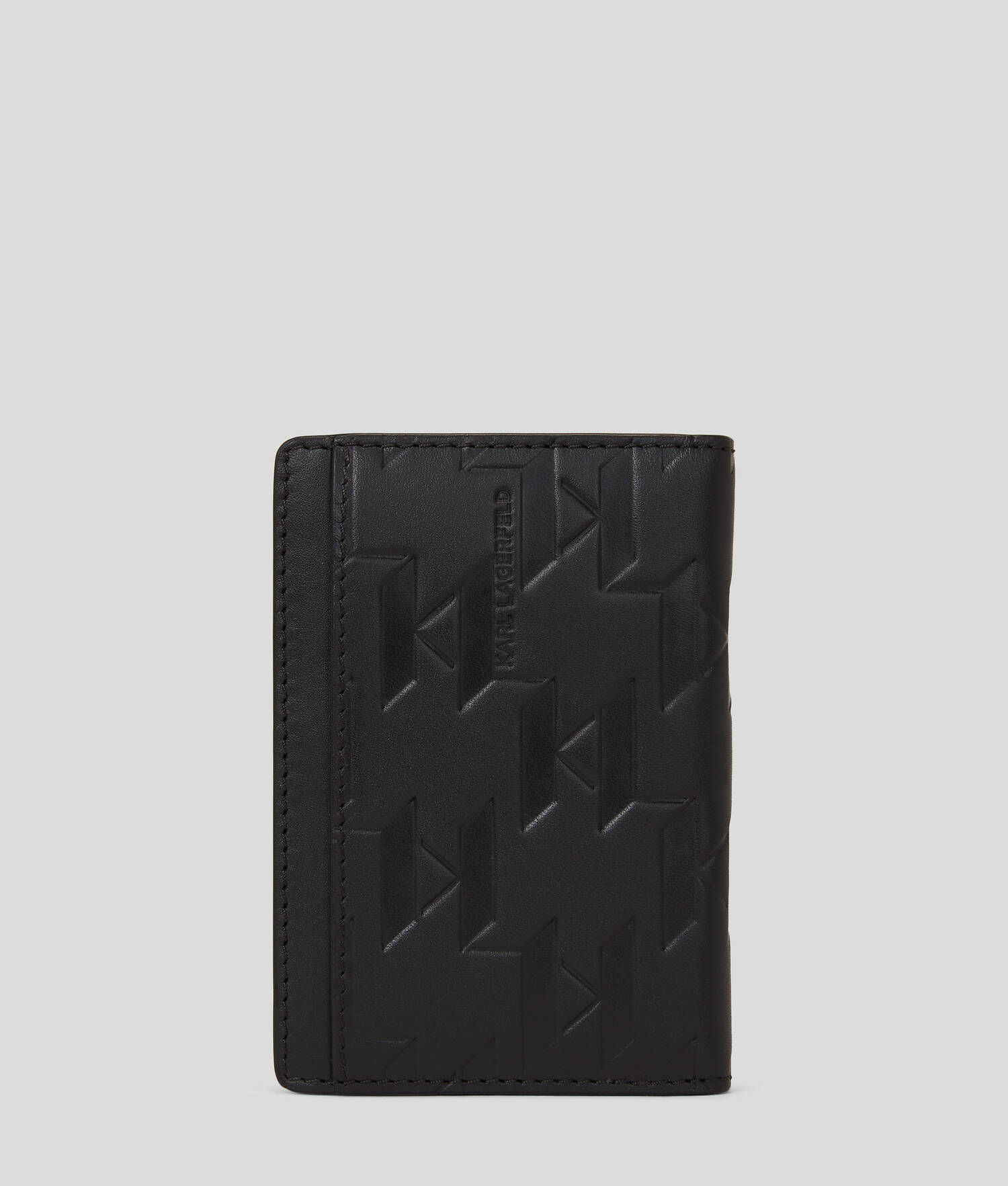 PORTE-CARTES EN CUIR K/LOOM - Noir