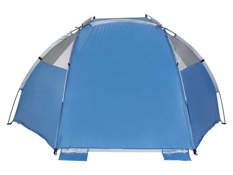KOOR Strandzelt XL, Blau Strandmuschel schützt vor Sonne, Wind und leichtem Regen