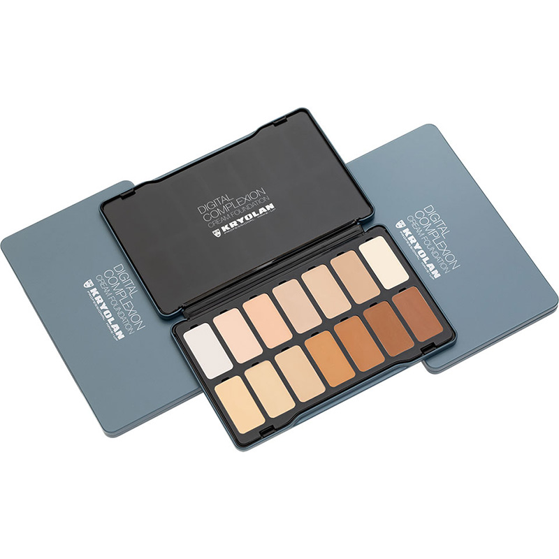 Kryolan - Digital Complexion - Cream Palette, 14 Farben