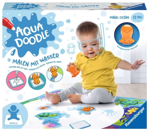 Ravensburger Aqua Doodle 04568, Vanntegnematte for barn, 1 år, Flerfarget