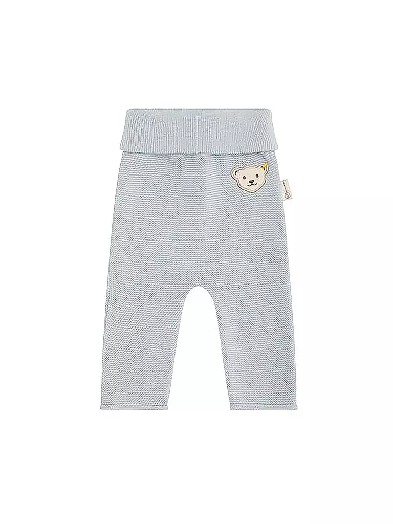 STEIFF Baby Set Strickjacke und Strickhose 2 teilig hellblau