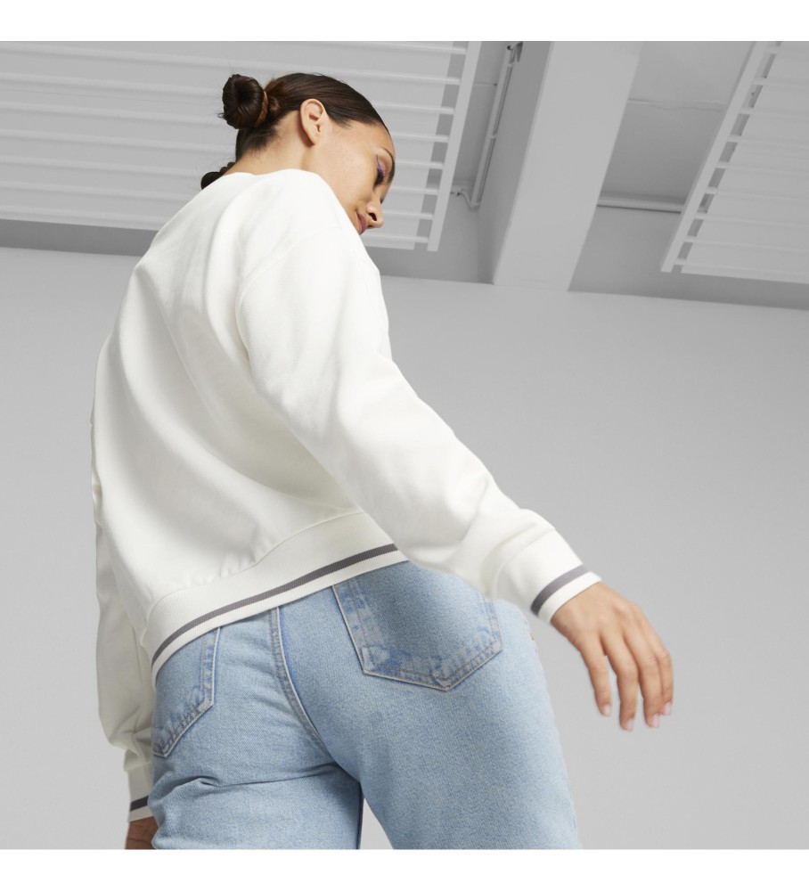 Moletom Puma Squad Crew Fl Off-White