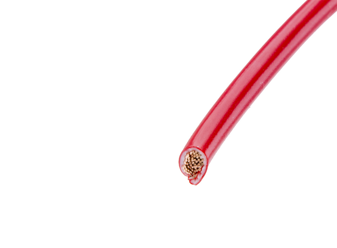 BBA PVC enkel-aderige kabel 4,0 mm² - red