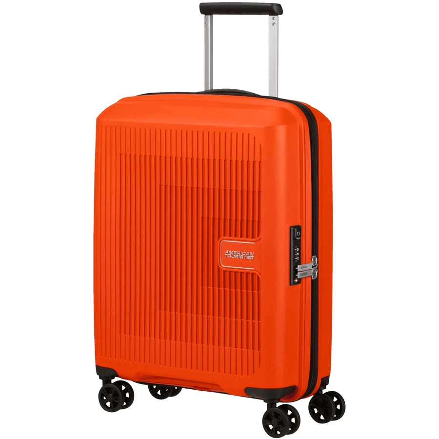 American Tourister Aerostep - 4-Rollen-Kabinentrolley 55 cm erw. bright orange