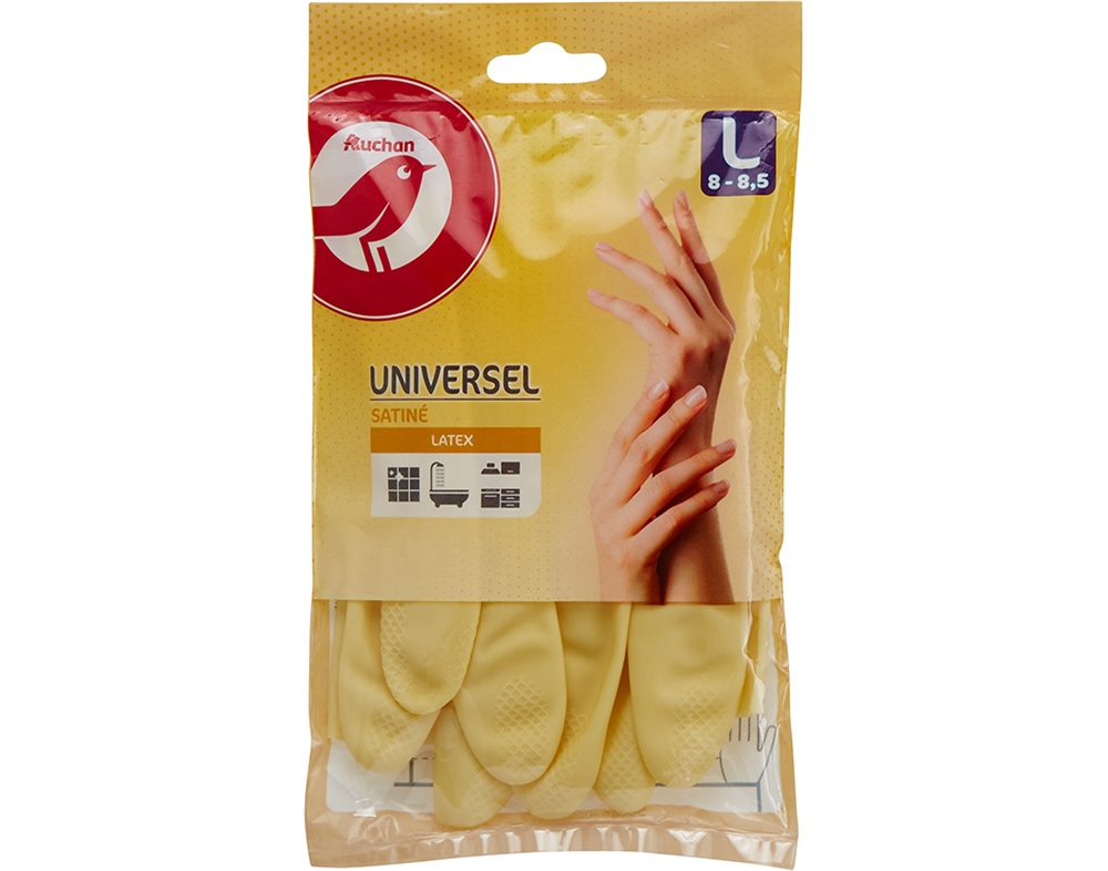 LUVAS AUCHAN ACETINADAS TAMANHO GRANDE 1PAR