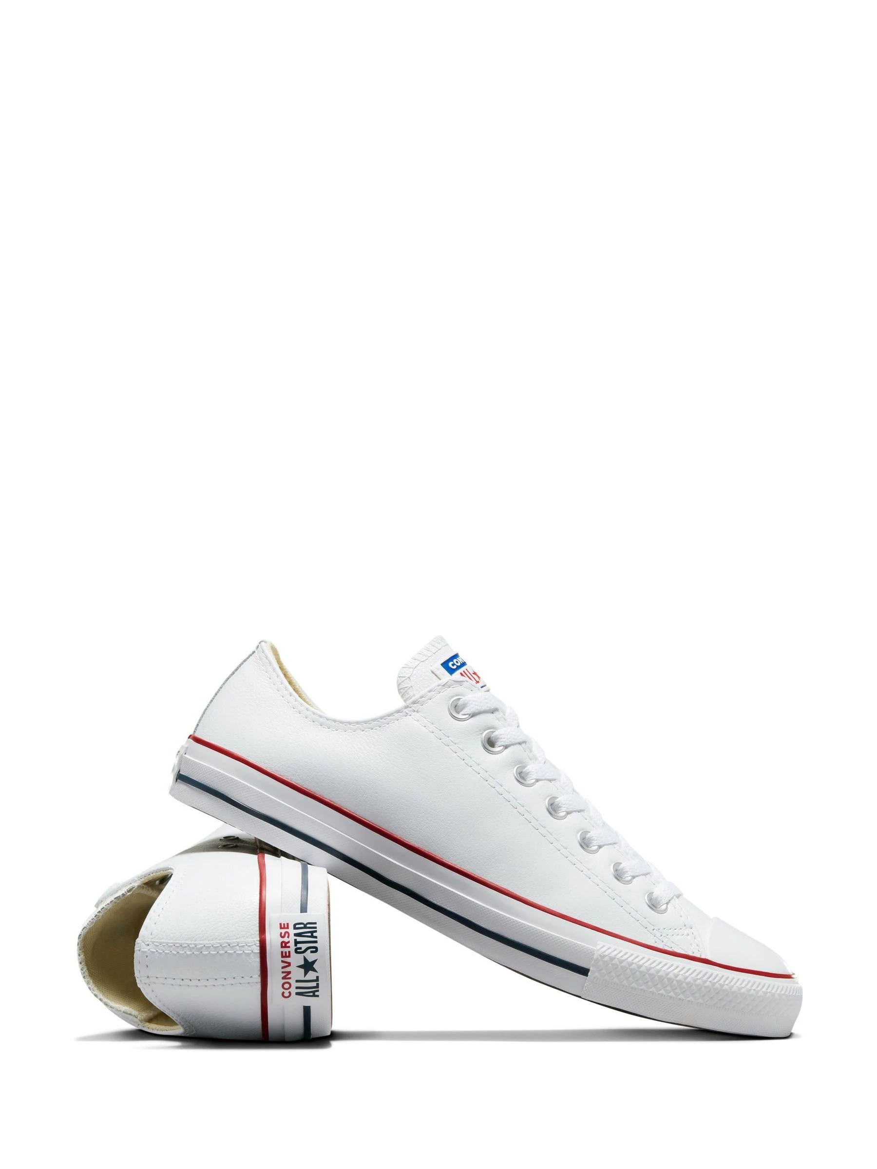 Wit - Converse witte leren Chuck Ox sneakers