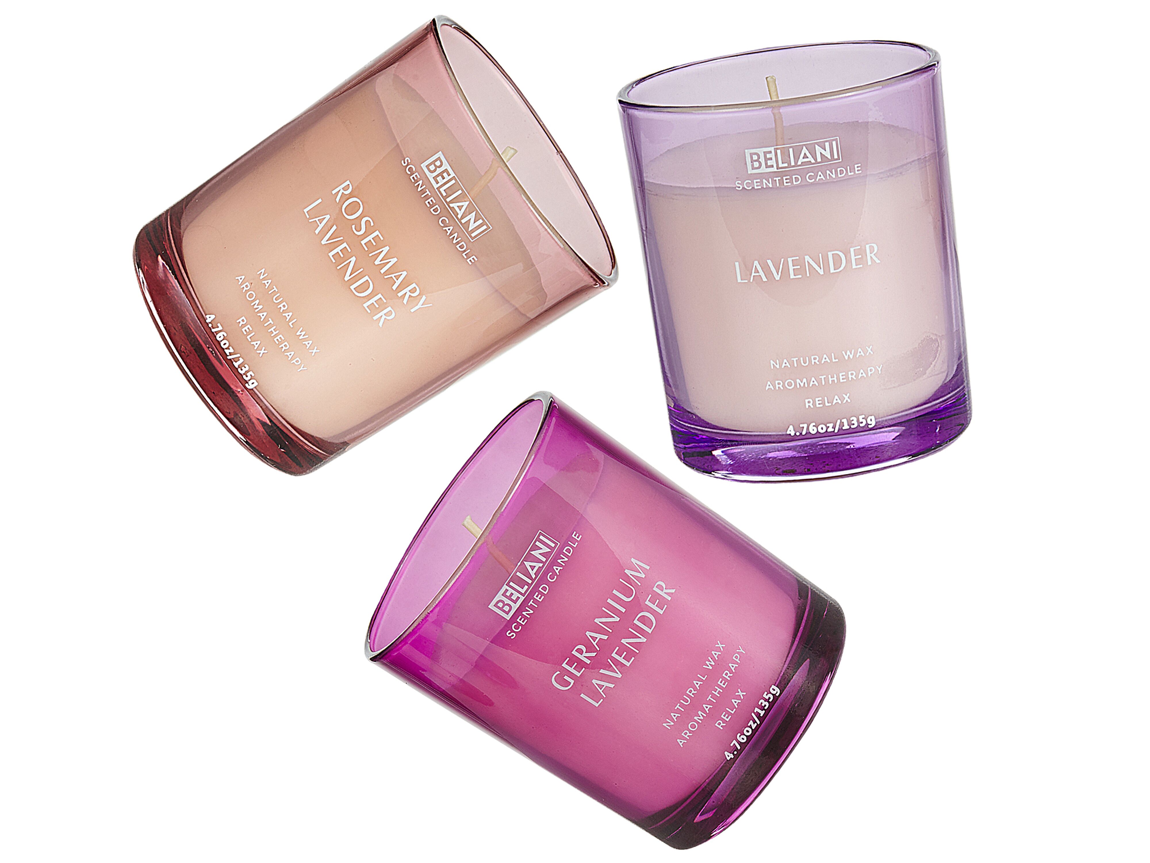 Set van 3 geurkaarsen SHEER JOY Soja wax Bloemige geurnoten