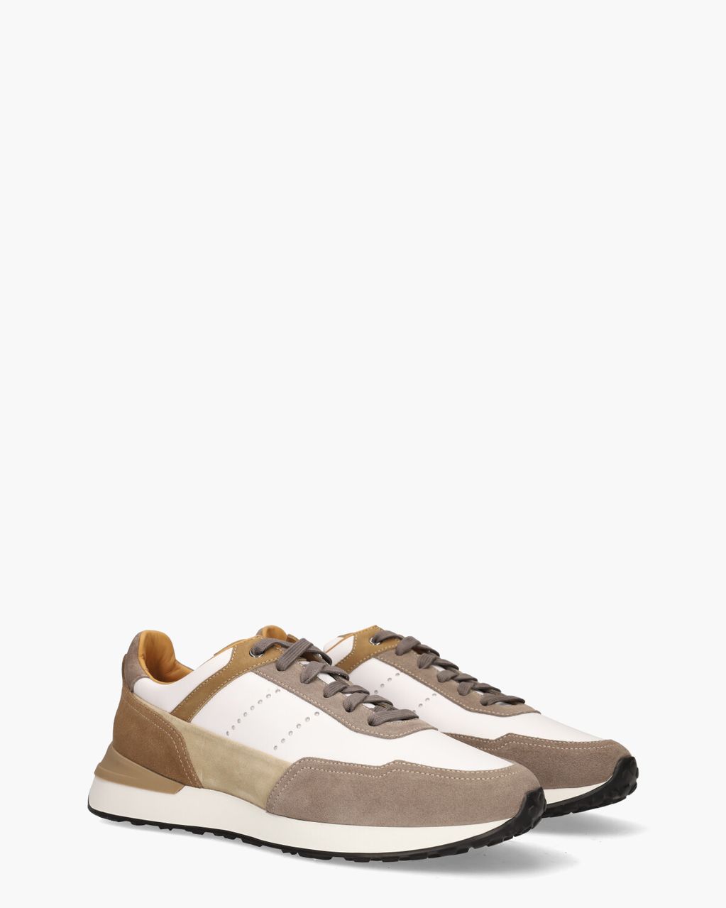 Magnanni 24454 Wit/Bruin Herensneakers