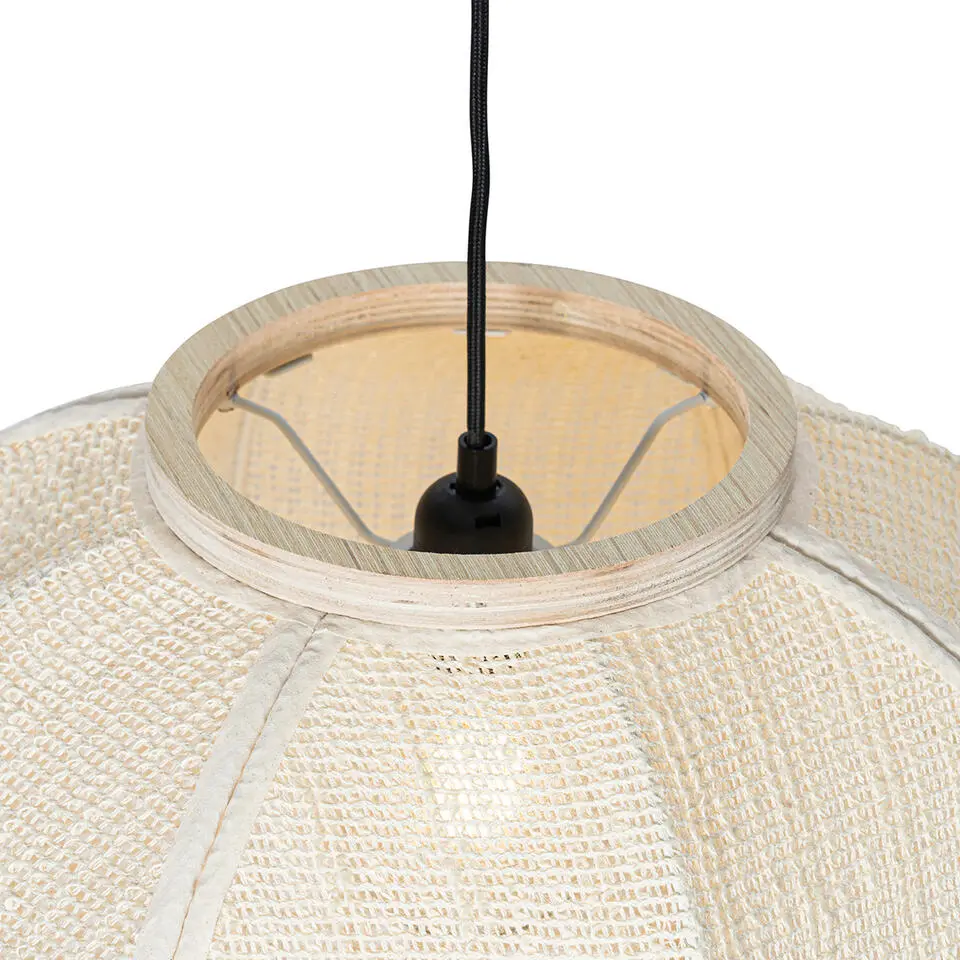 Qazqa hanglampen rob wit e27