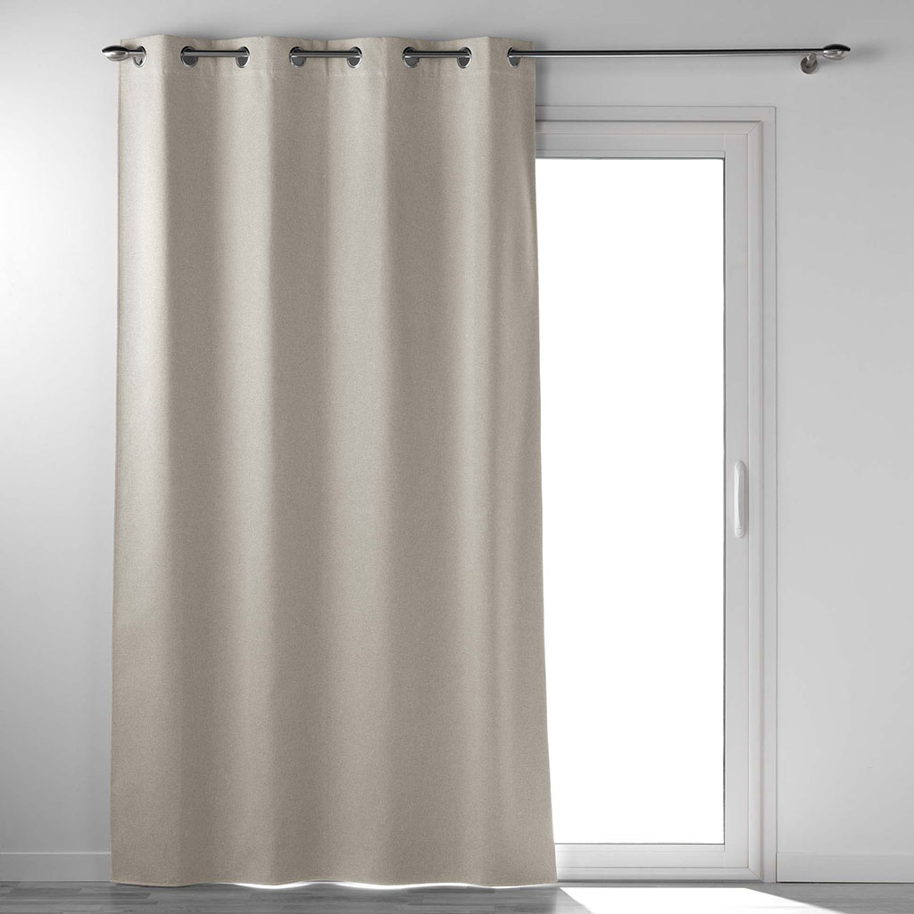 Rideau occultant polyester OCCULTISS lin 135x260cm