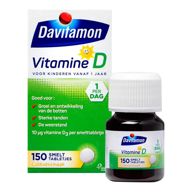 Davitamon Kind Vitamine D Smelttabletten Citroen
