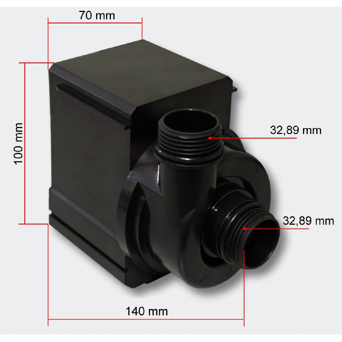 Helloshop26 Pompe Filtration Étang Eco - 3600 l/h - 20W