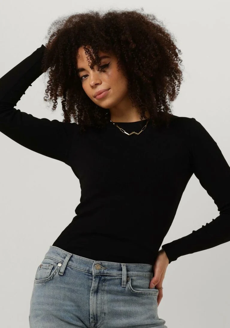 ENVII zwarte envii t-shirt enally ls o-n tee 5314