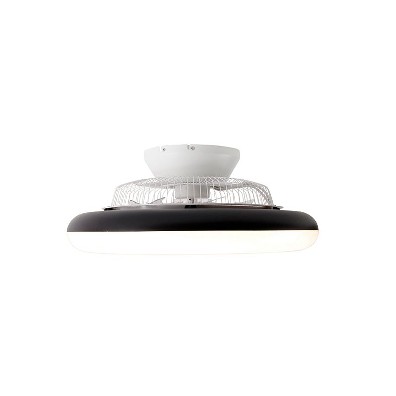 Plafondventilator zwart 55.5cm incl. LED dimbaar met afstandsbediening - Clima