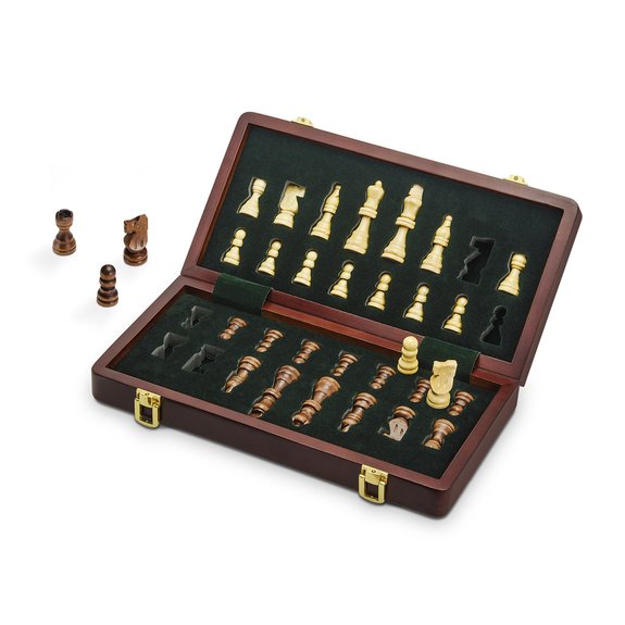 Jeu d'échecs boite pliable bois FSC