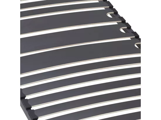 Sommier à lattes + pieds 90x190 C416 - 15 lattes bois - Fabrication française