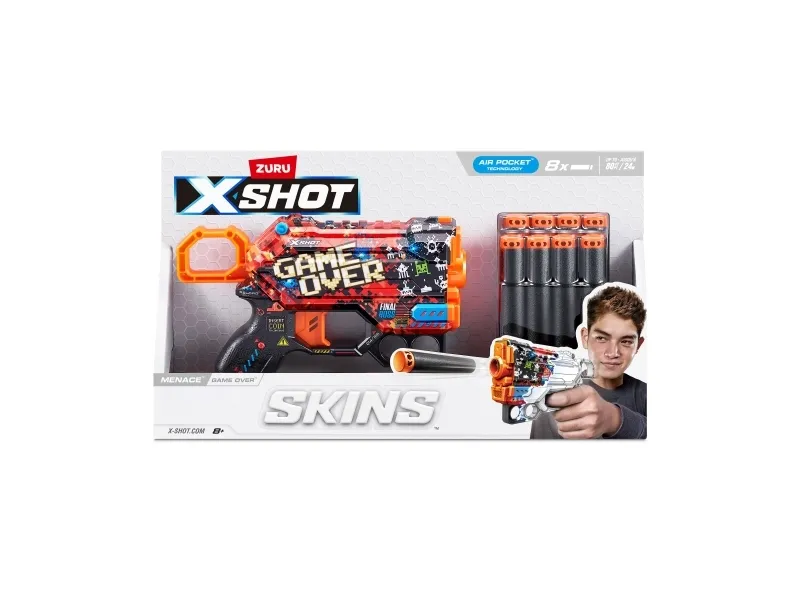X-Shot Skins Menace Dart Blaster (8 Darts)