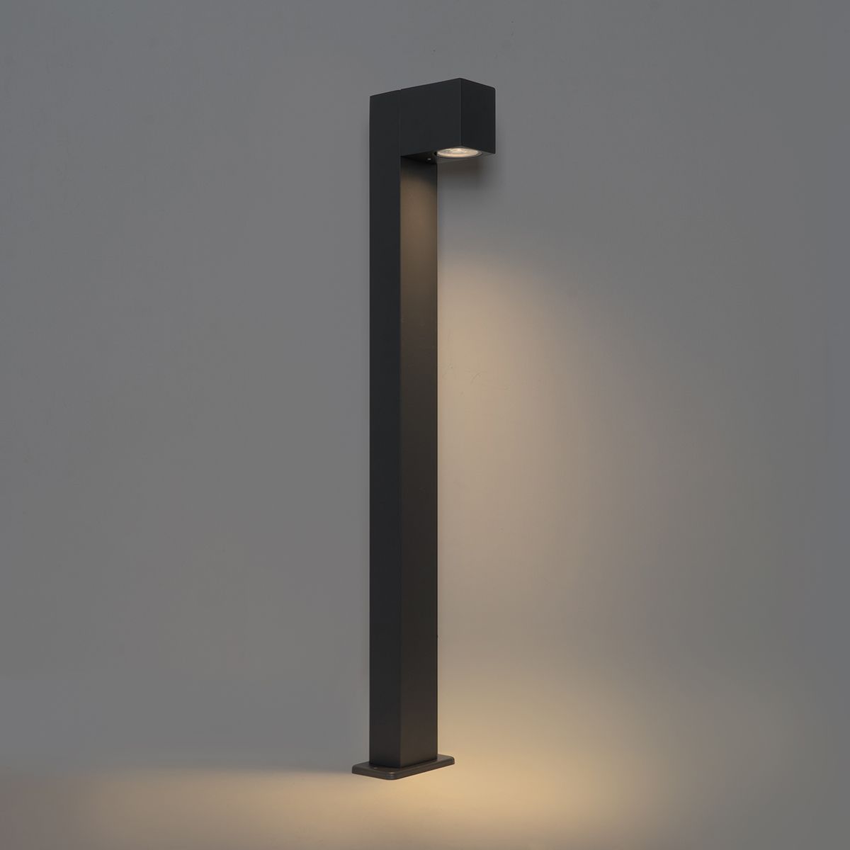 Buitenlamp donkergrijs met grondpin en kabelmof 80cm IP44 - Baleno