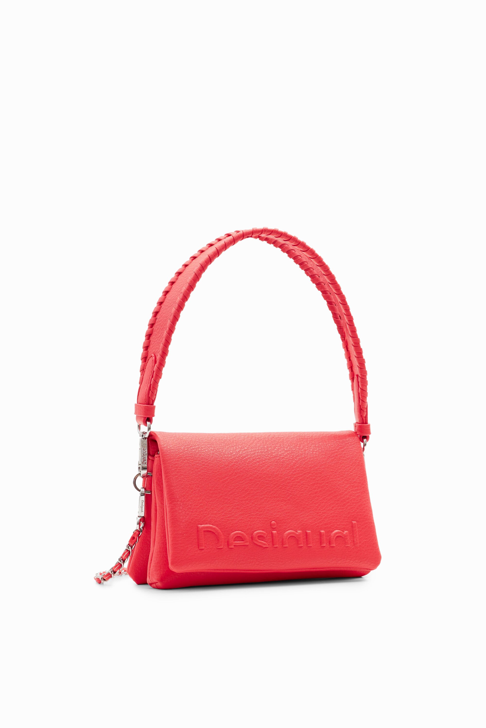 Mini sac à bandoulière demi-logo